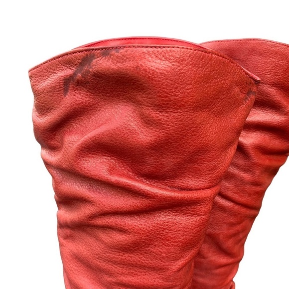 Women’s Western Cowgirl Boots Matisse Made in Brazil Red Slouch Leather Size 6.5 - Picture 7 of 12